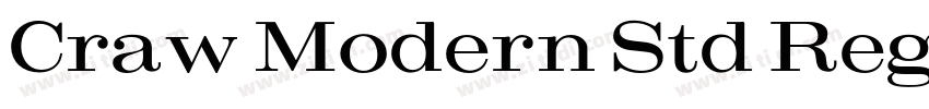 Craw Modern Std Reg字体转换